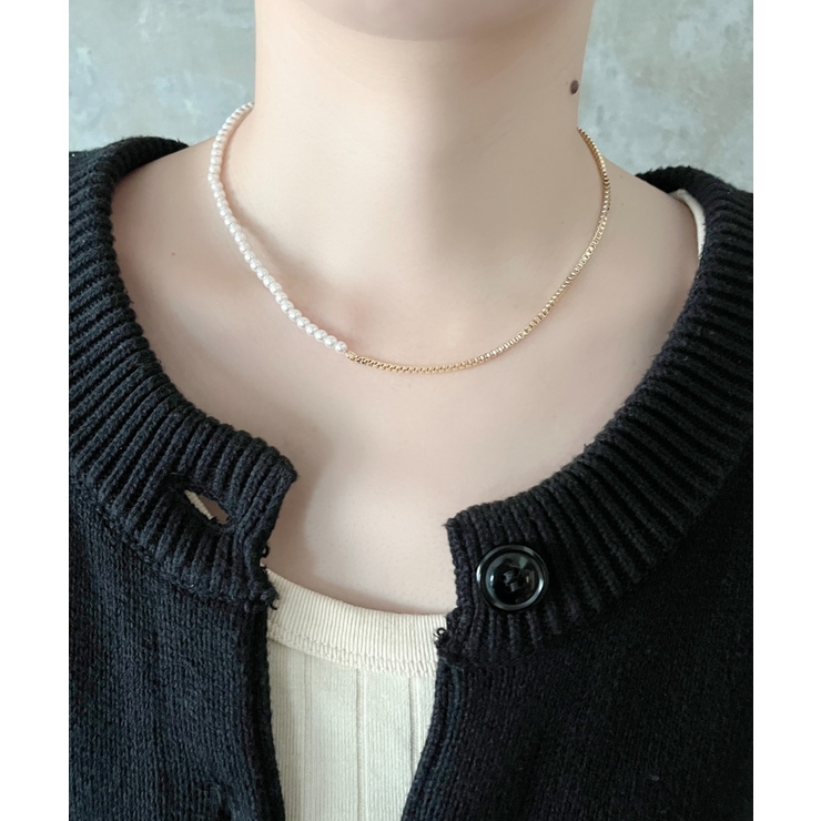 pearl chain necklace / パール チェーン ネックレス | ciite' | 詳細画像5 
