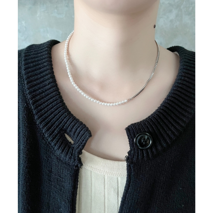 pearl chain necklace / パール チェーン ネックレス | ciite' | 詳細画像7 