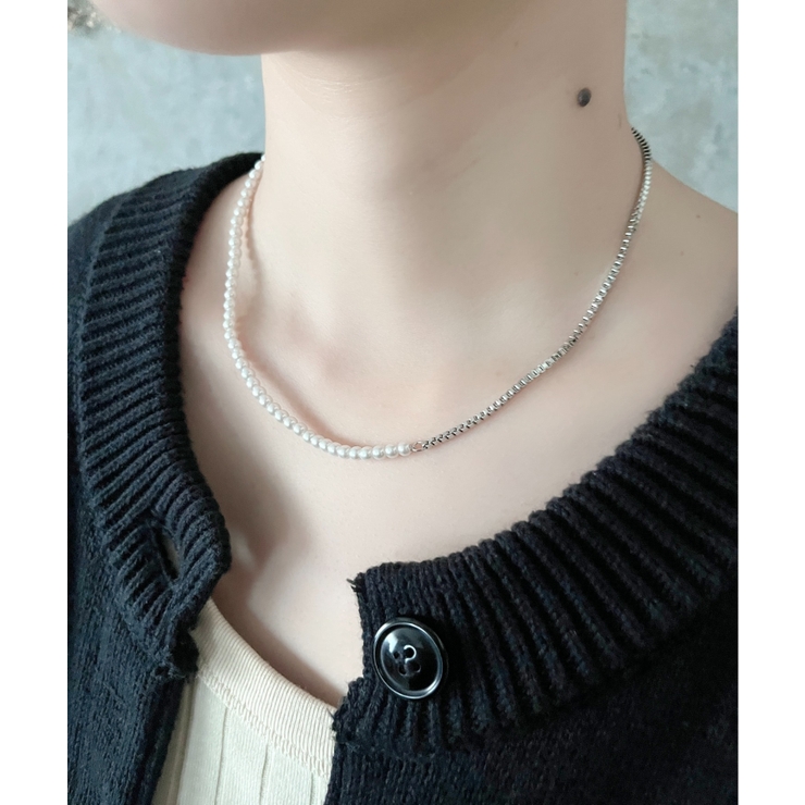 pearl chain necklace / パール チェーン ネックレス | ciite' | 詳細画像8 