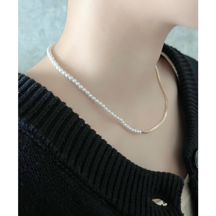 ゴールド | pearl chain necklace / パール チェーン ネックレス | ciite'