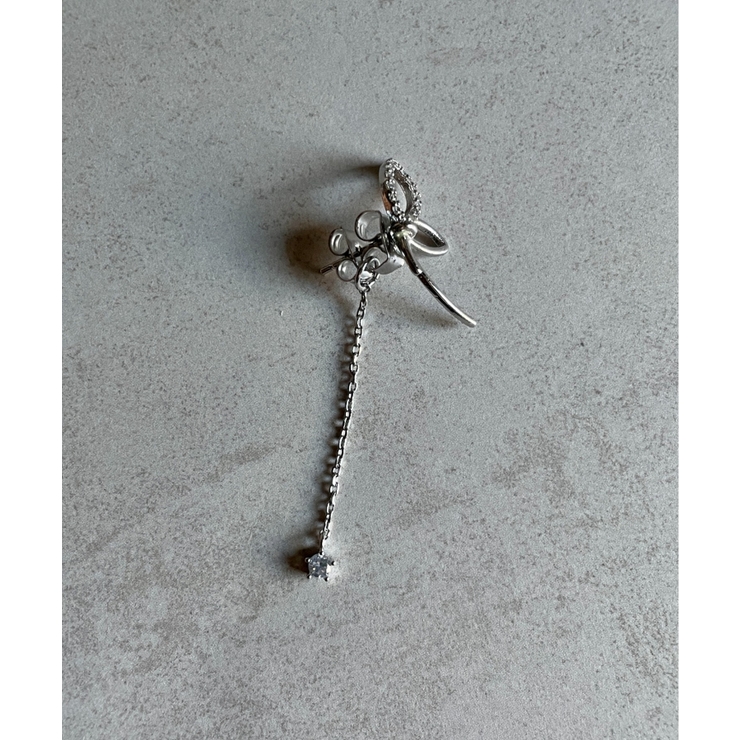 フラワーチェーン ドロップバックキャッチ ピアス | ciite' | 詳細画像10 