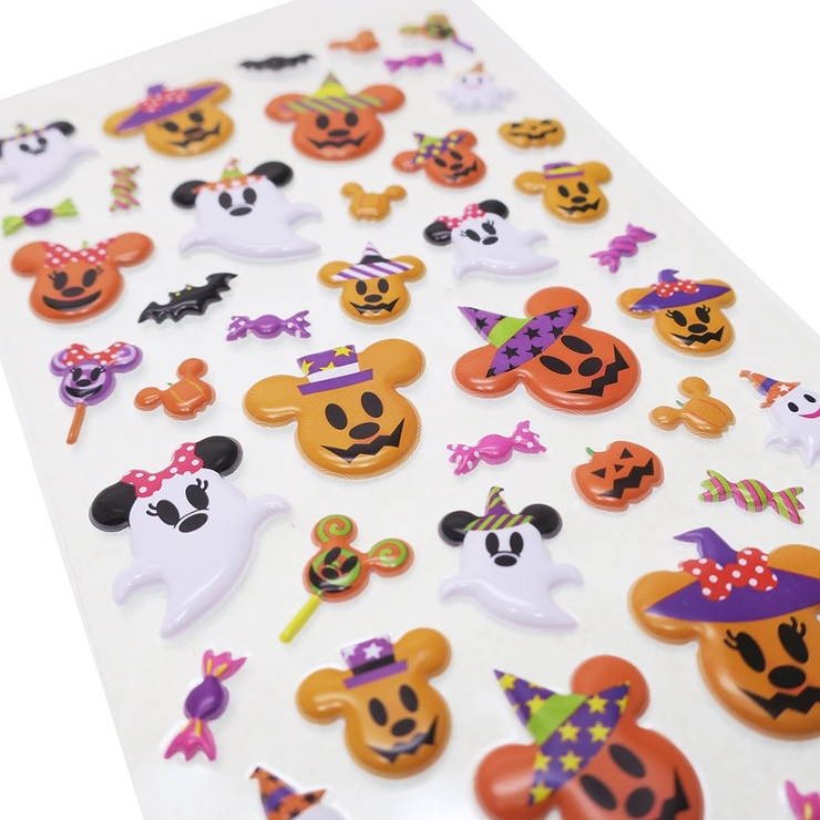 ミッキーマウスデコシールぷっくりステッカーハロウィンディズニーS＆Cコーポレーション可愛いラッピング用品キャラクターグッズ通販シネマコレクション