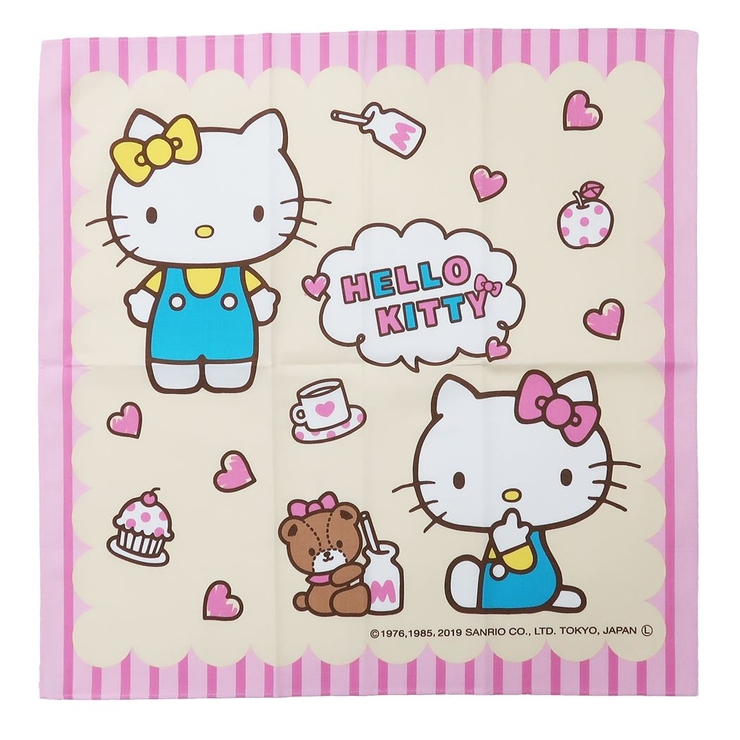 ハローキティ ランチクロス コットンナフキン[品番：BREW0043594