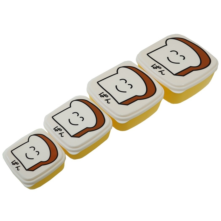 お弁当箱 ぱんさん フードコンテナ4Pセット | cinemacollection | 詳細画像1 