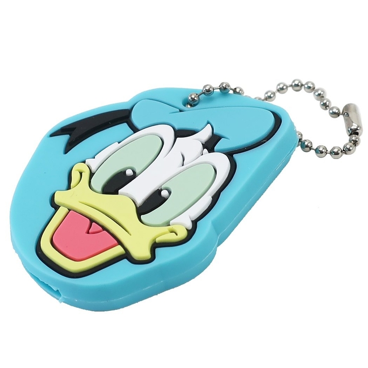 ドナルドダックキーカバーラバーキーキャップフェイスブルーディズニースモールプラネットプレゼントキャラクターグッズシネマコレクション