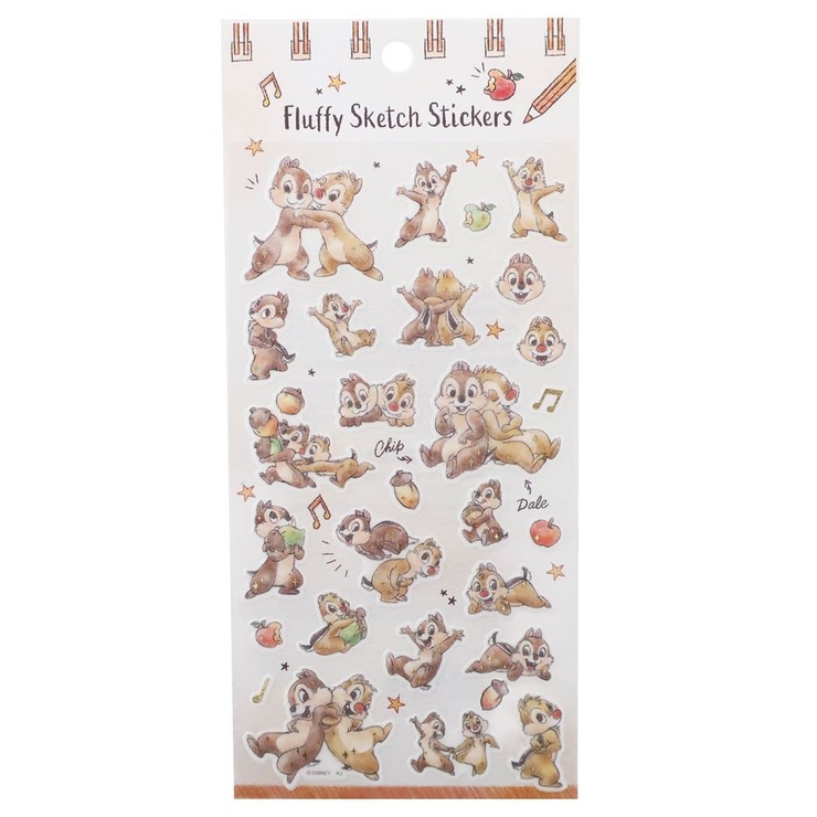 ディズニー シールシート フラッフィースケッチステッカーズ[品番