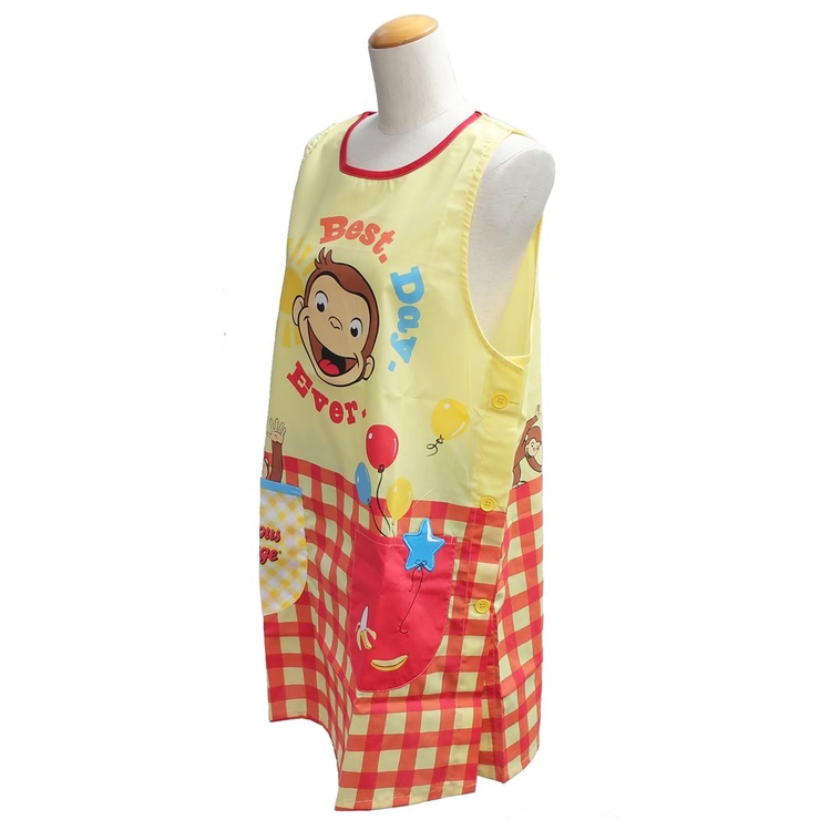 おさるのジョージ レディースエプロン 割烹着 | cinemacollection | 詳細画像4 