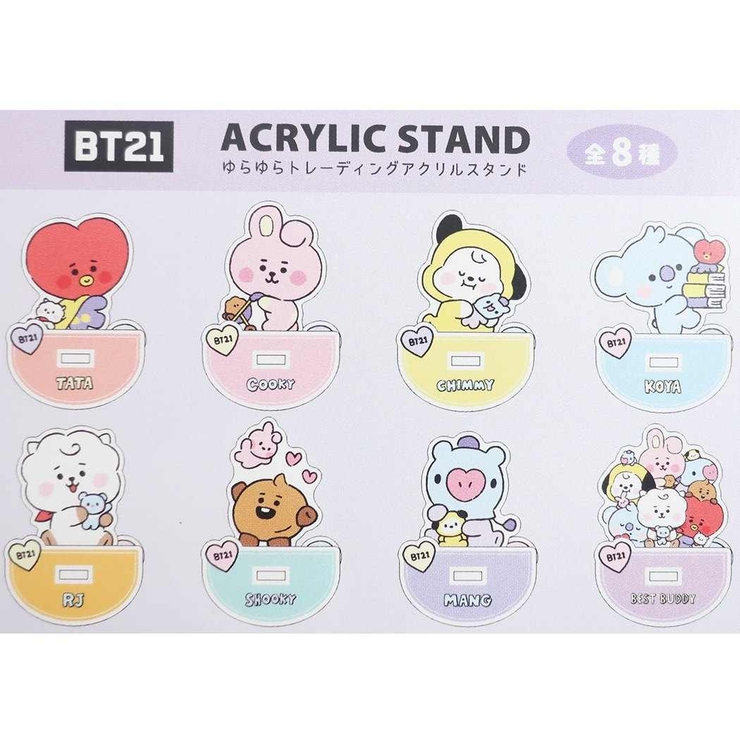 BT21 ゆらゆらトレーディングアクリルスタンド インテリアオブジェ