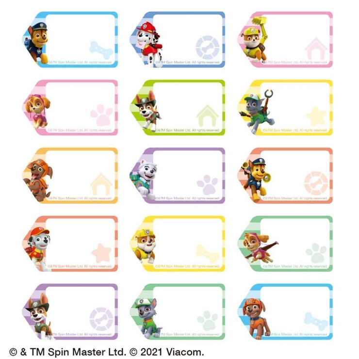 パウパトロール タグに貼れる なまえシール | cinemacollection【KIDS】 | 詳細画像4 