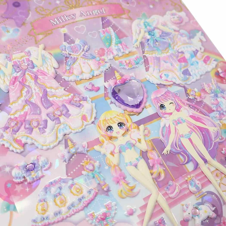 きせかえシールおでかけHELLOシールforガールズMILKYANGELカミオジャパン女の子向けおきがえシールグッズシネマコレクション