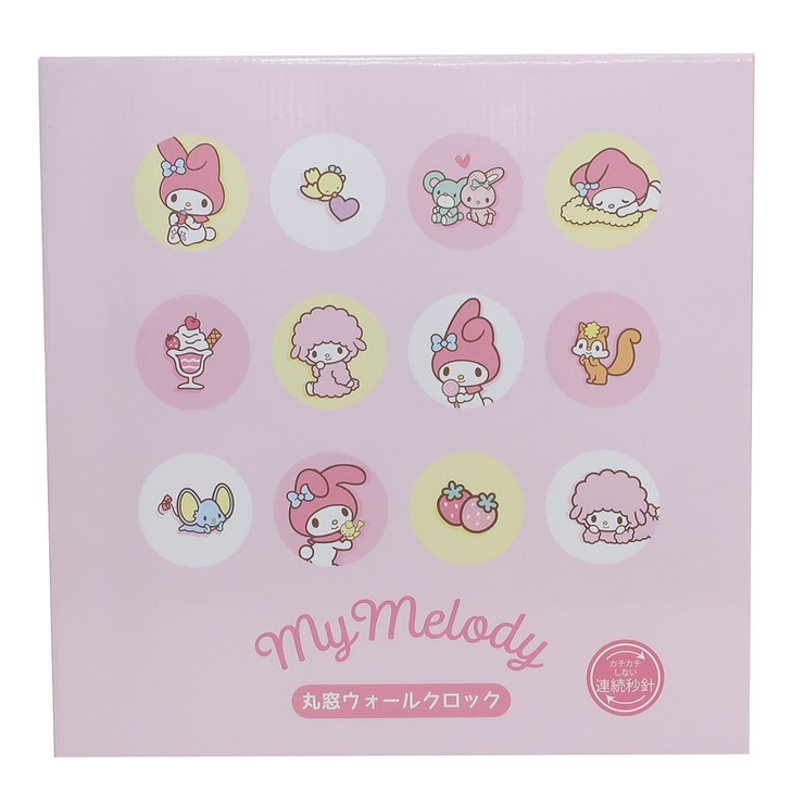マイメロディ 壁掛け時計 丸窓[品番：BREW0078035]｜cinemacollection