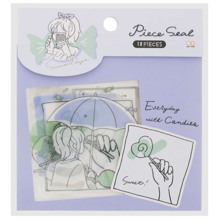 フレークシール クリア ピースシールセット | cinemacollection | 詳細画像1 