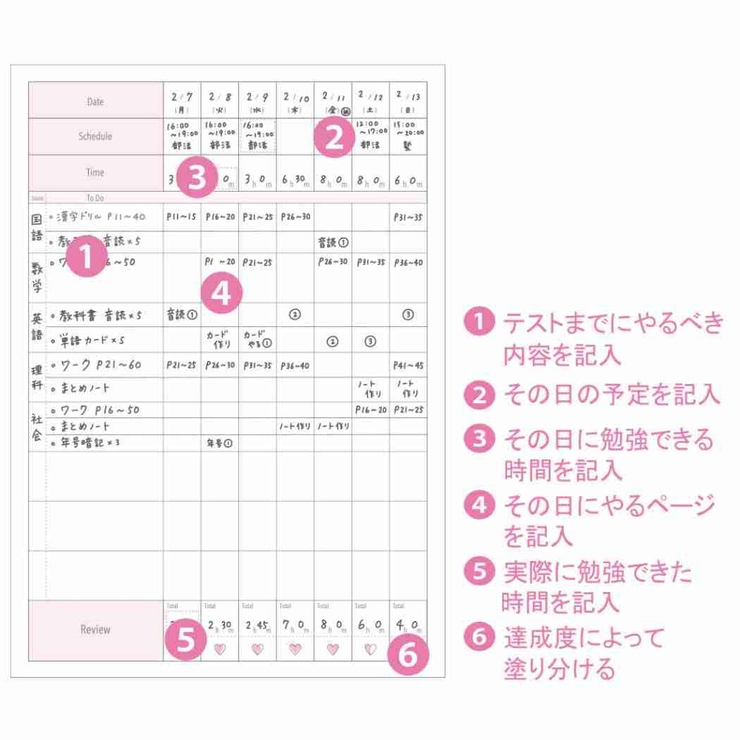 スタディープランノート 2週間 みおりん | cinemacollection【KIDS】 | 詳細画像5 