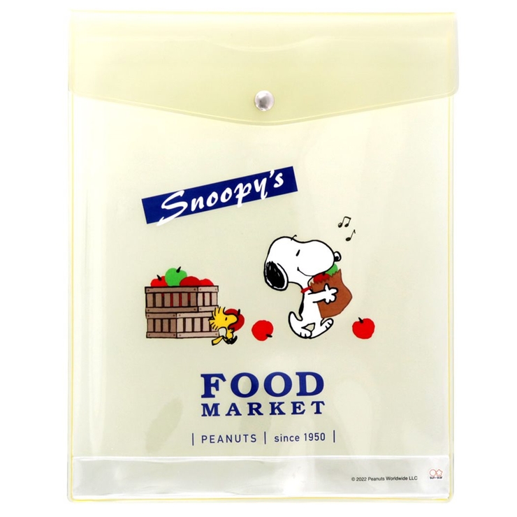 スヌーピー文房具セットステーショナリーセットDeliciousFoodMarketアイボリーピーナッツサンスター文具フラットケースノートA5ボールペン定規キャラクターグッズシネマコレクション