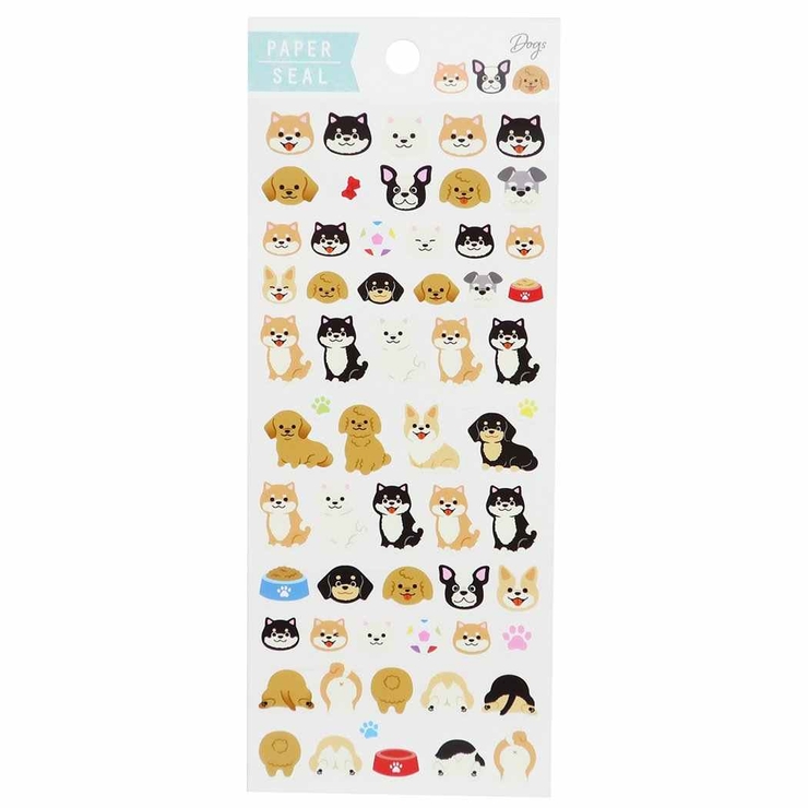 犬の誕生日シールシート シールシート 大人の図鑑シール 日本犬[品番：BREW0150678