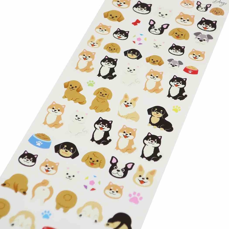 犬の誕生日シールシート シールシート 大人の図鑑シール 日本犬[品番：BREW0150678