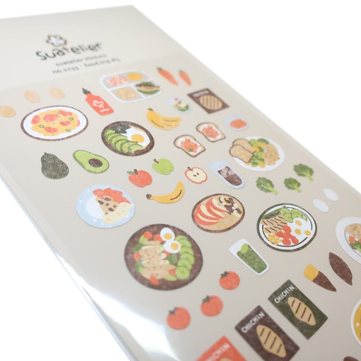 スワテリエシールシートステッカーfoodtrip5食べ物S＆Cデコシールデコレーションおしゃれグッズシネマコレクション