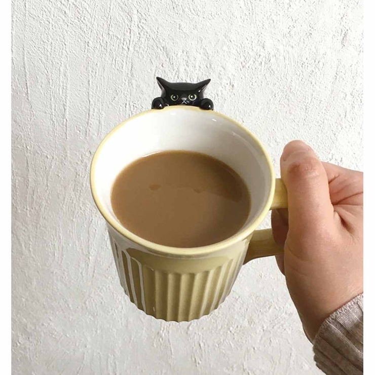 マグカップ にらめっこ猫マグ 黒猫 | cinemacollection | 詳細画像2 