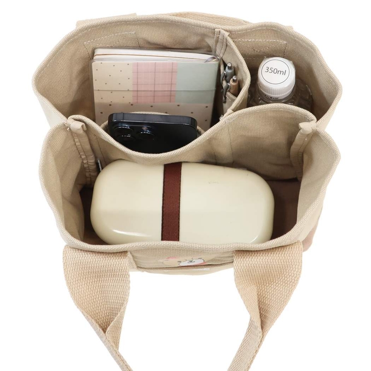 タイニーチャム ランチバッグ 仕切りミニトートバッグ[品番