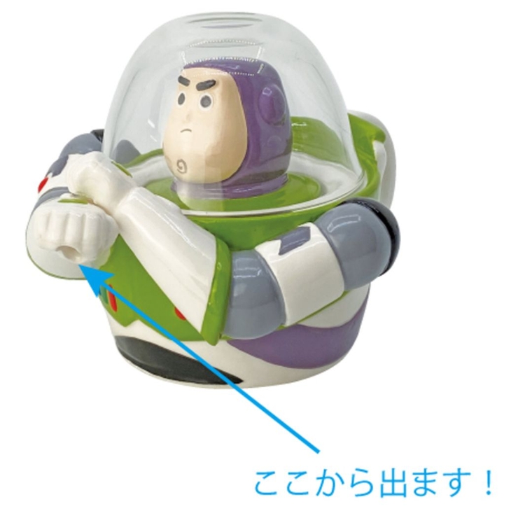 トイストーリーティーフォーワンセットティーポット＋ガラスカップバズライトイヤーディズニーサンアート茶こし付きプレゼントギフトおもしろ雑貨キャラクターグッズシネマコレクション