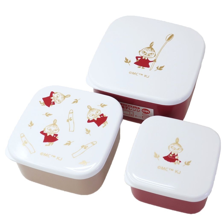 ムーミン お弁当箱 抗菌入れ子ランチボックス3個セット[品番