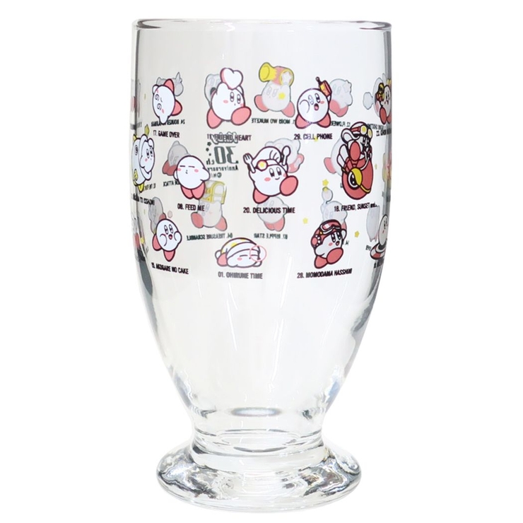 星のカービィ ガラスコップ レトログラス[品番：BREW0080604