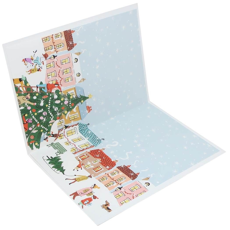 ルイーズ クリスマスカード ハンドメイドグリーティングカード[品番