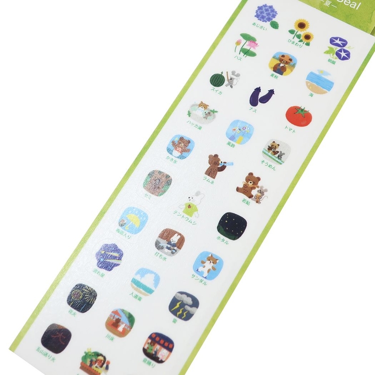 シールシート 暦生活スケジュールシール 夏 | cinemacollection | 詳細画像2 