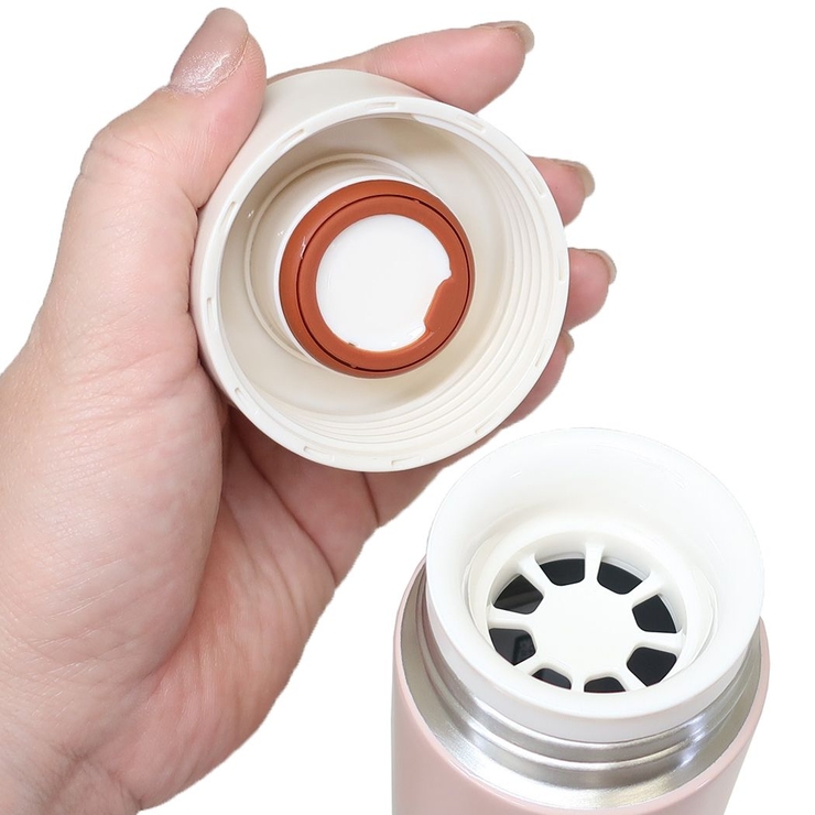 スヌーピー 保温保冷水筒 モチーフ付ステンレスボトル400ml[品番