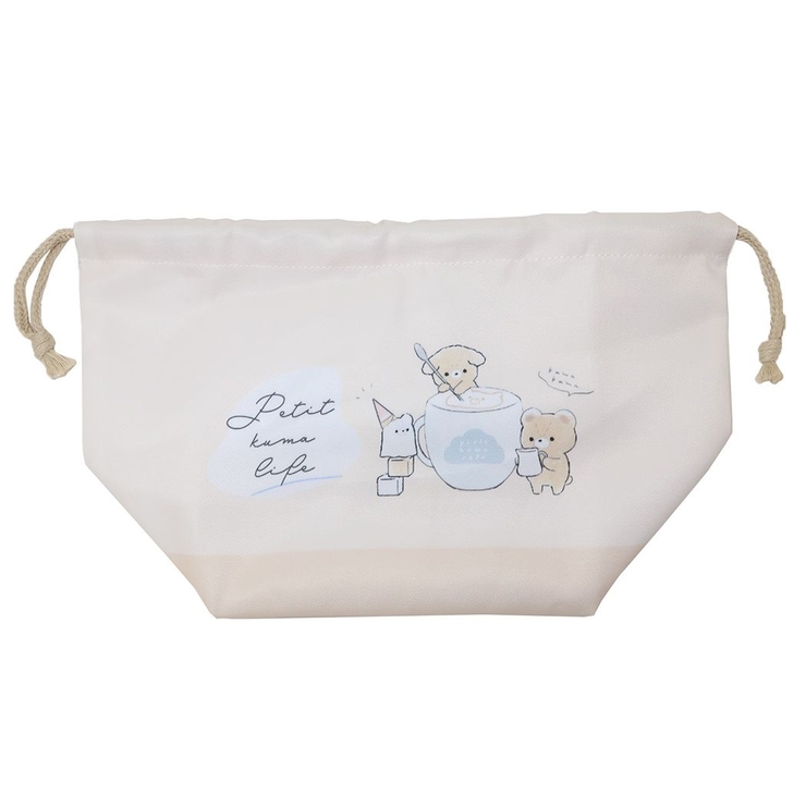 プチクマライフ ランチ巾着 お弁当きんちゃくポーチ | cinemacollection【KIDS】 | 詳細画像1 