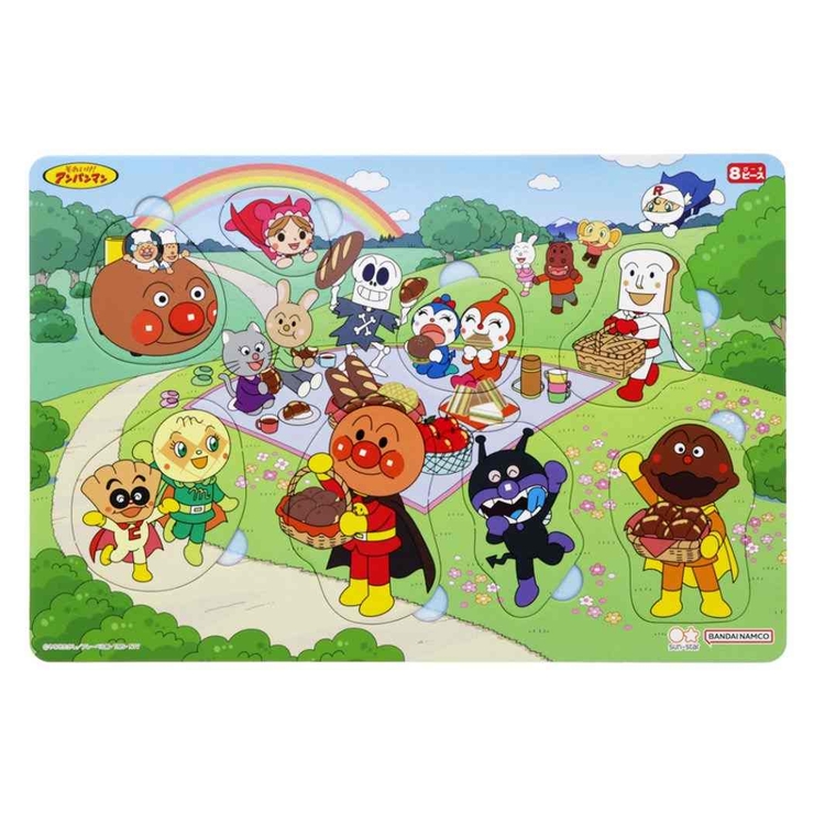 アンパンマン 知育玩具 ハッピーロッピーパズル8ピース | cinemacollection【KIDS】 | 詳細画像1 