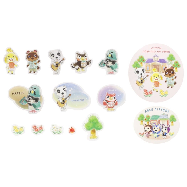 春のコレクション あつまれどうぶつの森 ペーパーバッグ入シール フレークシール シール・ステッカー