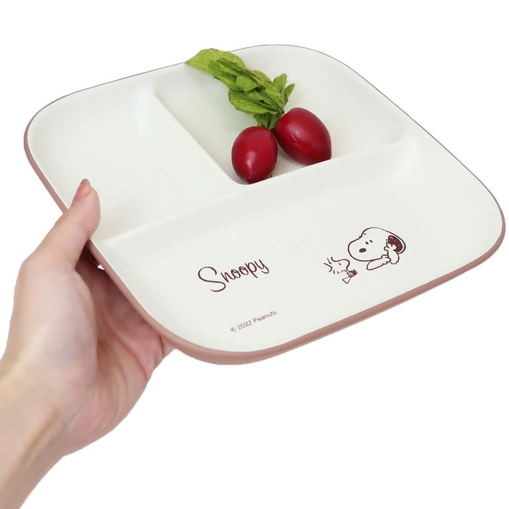 スヌーピー 中皿 木目調スクエアワンプレートL | cinemacollection | 詳細画像2 