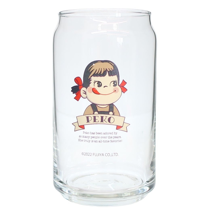 不二家のペコちゃん ガラスコップ レトロペコちゃん缶型グラス | cinemacollection | 詳細画像1 