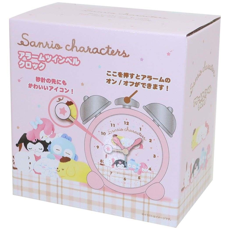サンリオキャラクターズ 目覚まし時計 アラームツインベルクロック