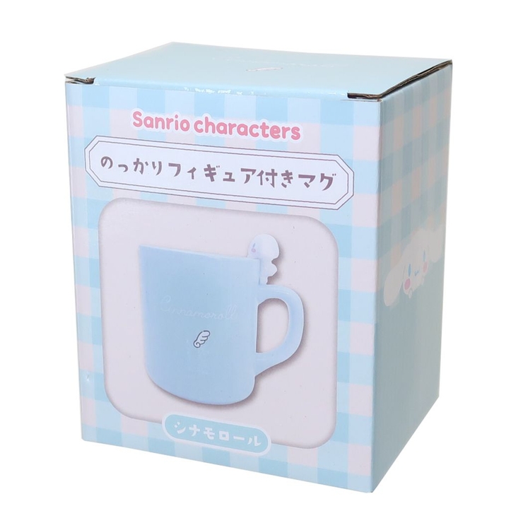 超美品 シナモロール マグカップ のっかりフィギュア付きマグ[品番 陶磁製