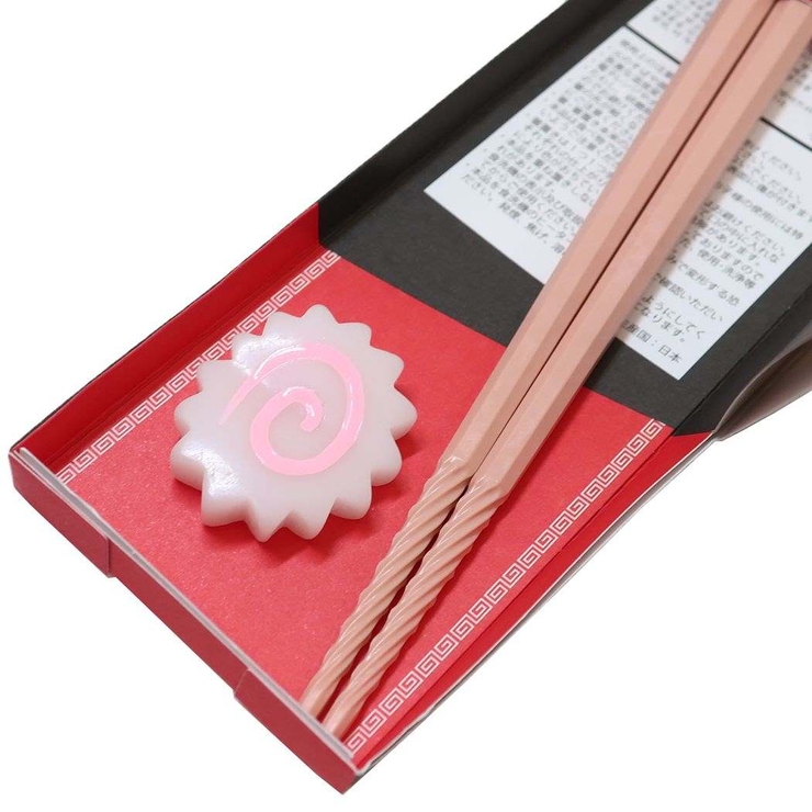 おはし＆箸置き すべらせん箸とラーメンの具の箸置きセット ナルト | cinemacollection | 詳細画像3 