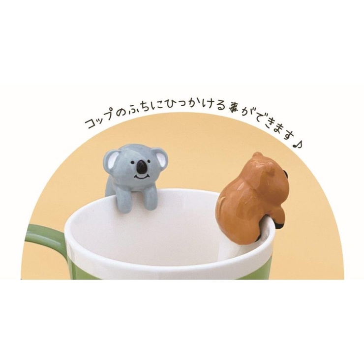 アニマルグッズ スプーン 陶器製 コアラ デコレ おしゃれ 食器 グッズ