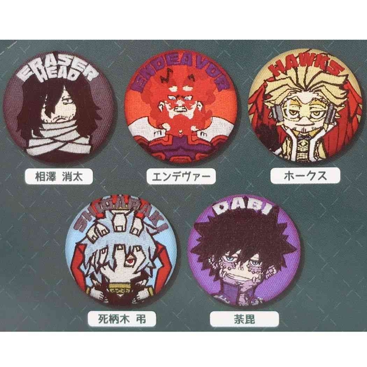 僕のヒーローアカデミア マグネット 刺繍缶マグネット全10種