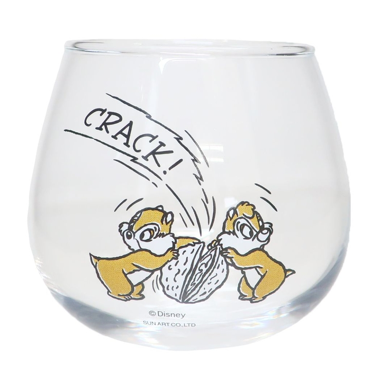 チップ＆デール ガラスコップ ゆらゆらグラス[品番：BREW0108192