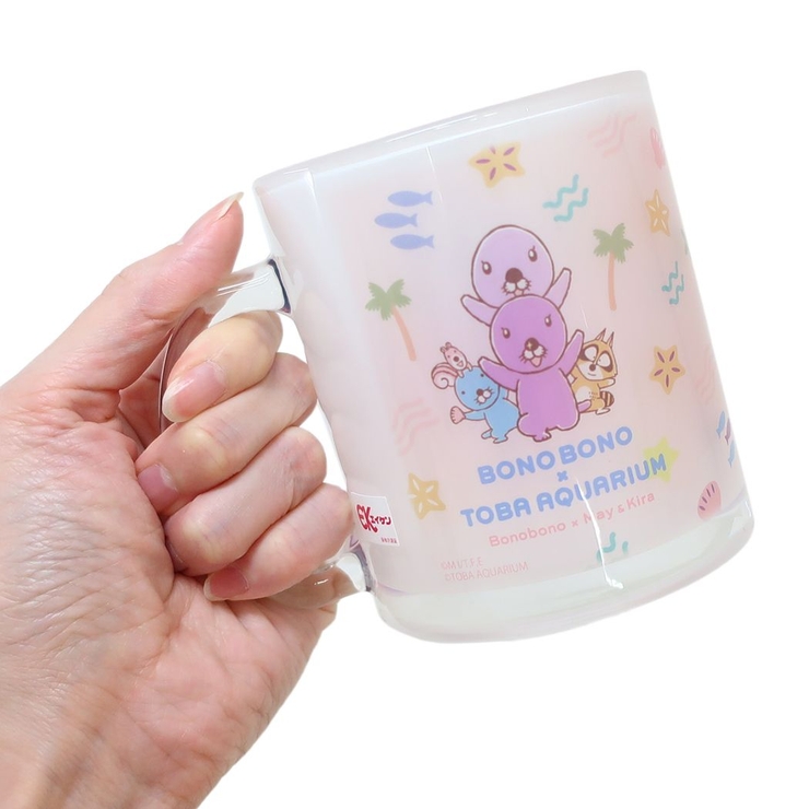 ぼのぼのx鳥羽水族館 マグカップ ガラスマグカップ | cinemacollection | 詳細画像2 