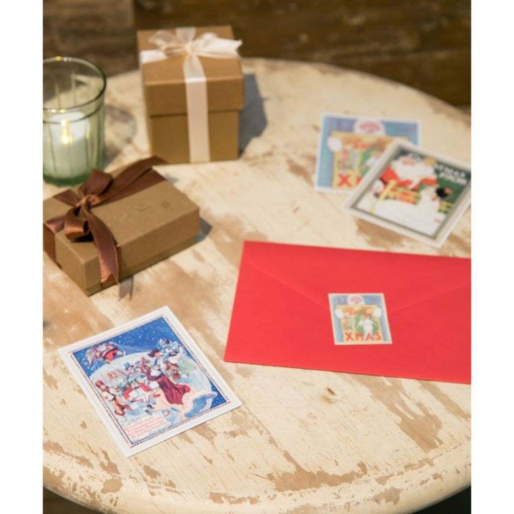 シールクリスマス サンタクロースステッカー SANTA＆GIRL | cinemacollection | 詳細画像2 