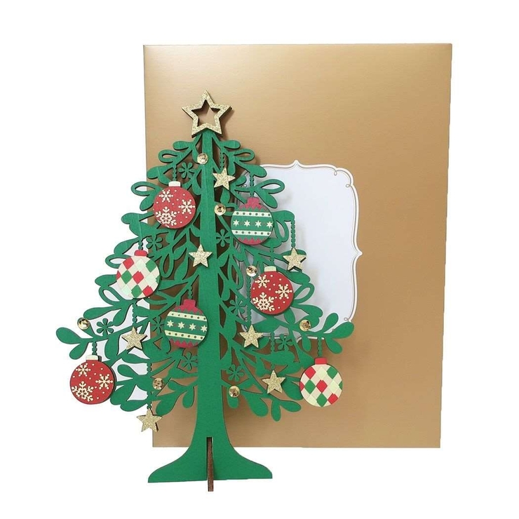 NaturalCardseries クリスマスカード デコレーションウッドツリー… | cinemacollection | 詳細画像1 