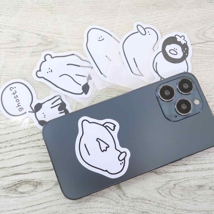 ビッグシール ステッカー ghost ミントイン デコシール かわいい グッズ | cinemacollection | 詳細画像2 