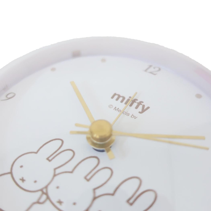 正規代理店 ミッフィー miffy 吸取 置時計 目覚まし時計 インテリア時計