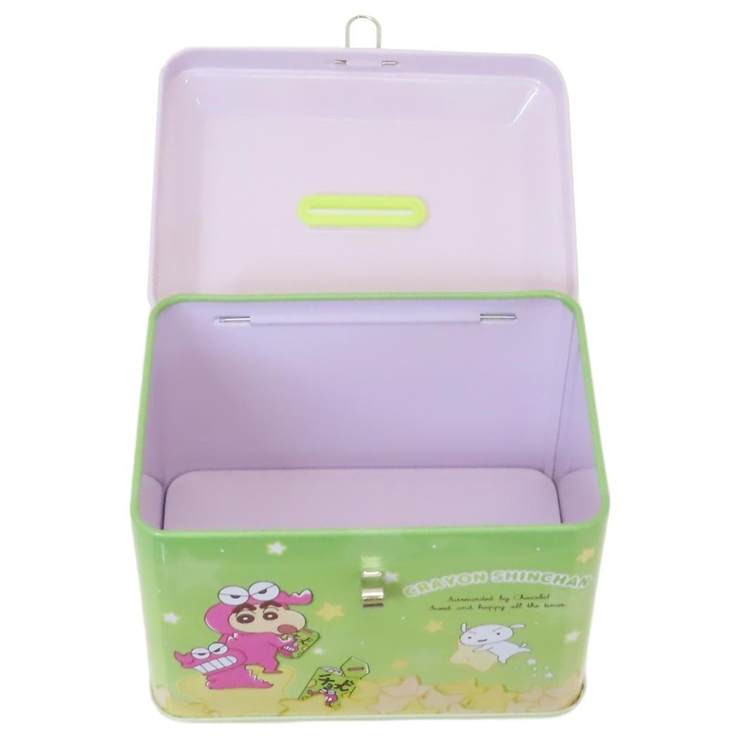 クレヨンしんちゃん 貯金箱 カギ付き缶バンク[品番：BREW0125948