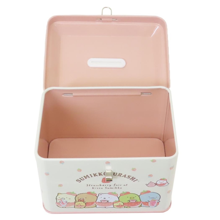 【ゆきんこ】リクエスト12点セット すみっコぐらし 貯金箱 カギ付き缶バンク[品番：BREW0125953
