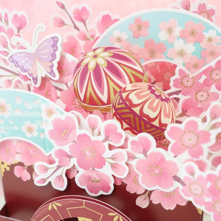 グリーティングカード 桜ポップアップカード 花車 | cinemacollection | 詳細画像2 