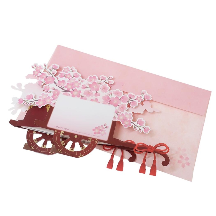 グリーティングカード 桜ポップアップカード 花車 | cinemacollection | 詳細画像3 
