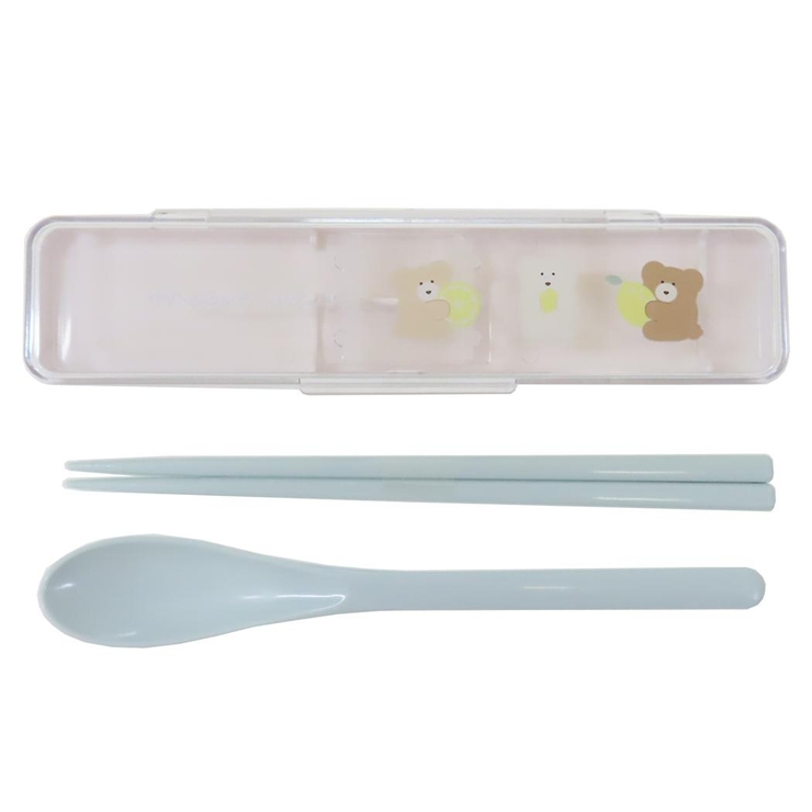 ほっこりモコモカ コンビセット 抗菌箸＆スプーンセット | cinemacollection | 詳細画像1 